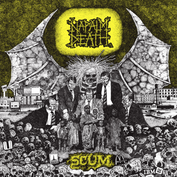 Scum, do Napalm Death. O disco gravado por duas bandas diferentes na mesma banda